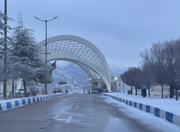 حال و هوای برفی دانشگاه 